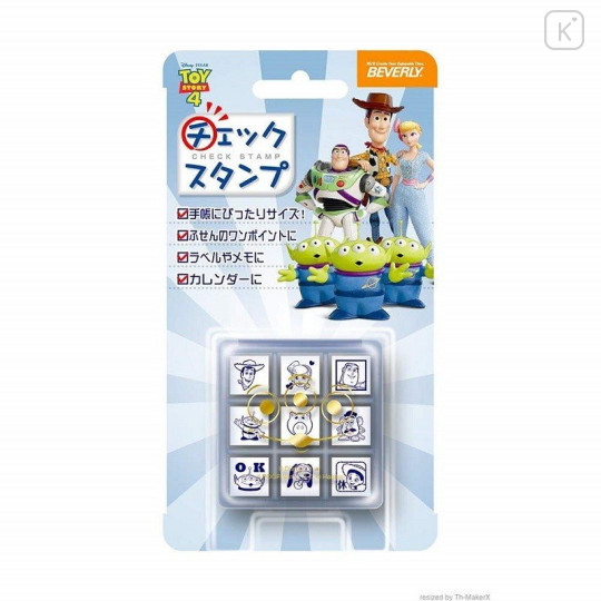 Japan Disney Check Stamp Set - Toy Story 4 - 1