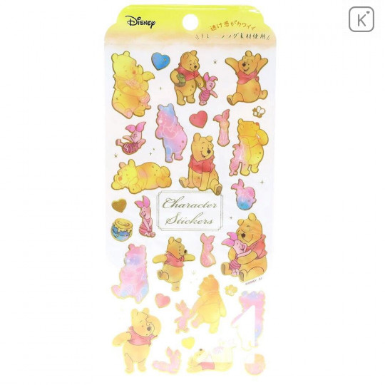 Japan Disney Sticker - Winnie The Pooh Watercolor - 1
