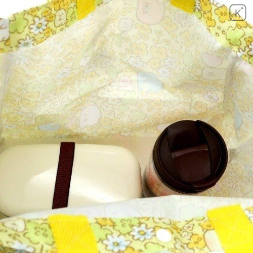 Japan San-X Sumikko Gurashi Eco Shopping Bag - Yellow - 2