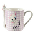 Japan Disney Store Ceramic Mug & Nokkari Figure Spoon - Marie Cat : Cat Day 2024 - 6