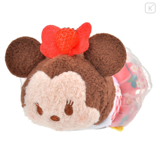 Japan Disney Store Tsum Tsum Mini Plush (S) - Minnie Mouse / Strawberry 2024 - 1