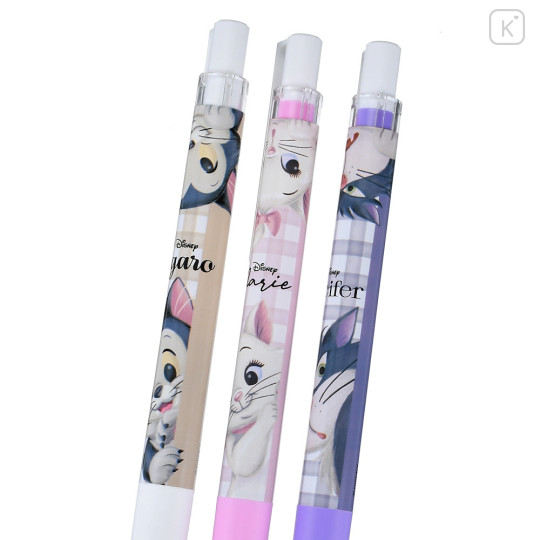 Japan Disney Store Juice Up Gel Pen 3pcs Set - Marie Cat & Figaro & Lucifer / Cat Day 2024 - 4
