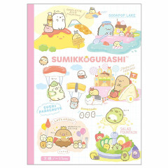 Japan San-X B5 Grid Notebook - Sumikko Gurashi / Food Kingdom A