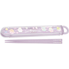 Japan San-X Chopsticks 16.5cm with Case - Sumikko Gurashi / Star Rainbow