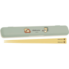 Japan San-X Chopsticks 18cm with Case - Basic Rilakkuma Home Cafe