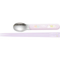 Japan San-X Chopsticks 16.5cm & Spoon with Case - Sumikko Gurashi / Star Rainbow - 2