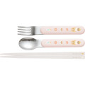 Japan San-X Chopsticks 16.5cm & Spoon & Fork with Case - Rilakkuma / Sweets - 2