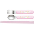 Japan San-X Bento Lunch Cutlery Set Spoon Fork Chopstick - Sumikko Gurashi / Star Rainbow - 2