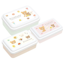 Japan San-X Lunch Box 3pcs Set - Rilakkuma / Sweets