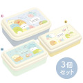 Japan San-X Lunch Box 3pcs Set - Sumikko Gurashi / Squeeze - 2