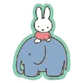 Japan Miffy Vinyl Sticker - Elephant - 1