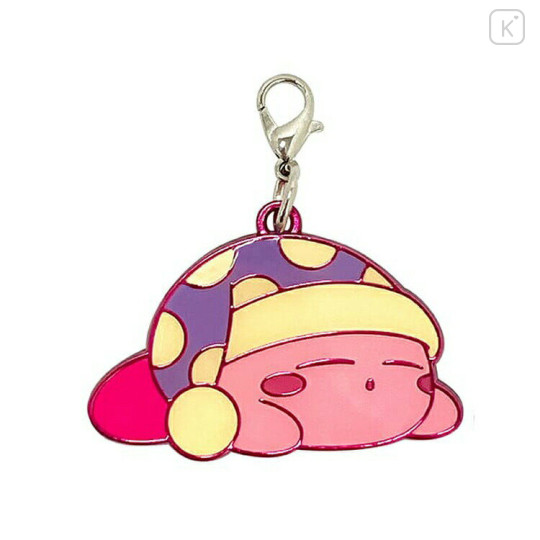 Japan Kirby Tiny Metal Charm - Sleeping / Purple - 1