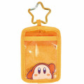 Japan Kirby Pass Case & Star Keychain - Glitter Orange / Waddle Dee - 1