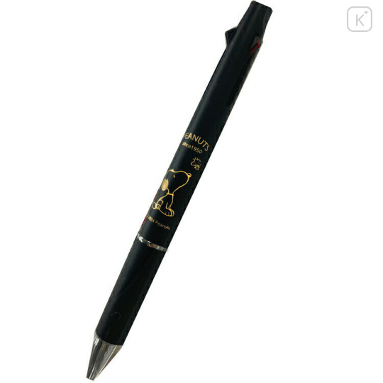 Japan Peanuts Jetstream 4&1 Multi Pen + Mechanical Pencil - Black & Metallic Gold - 2