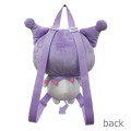 Japan Sanrio Plush Kids Backpack - Kuromi - 2