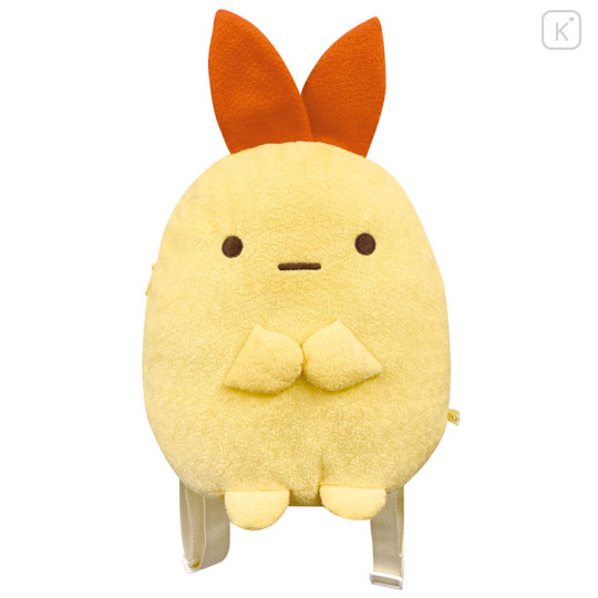Japan San-X Plush Kids Backpack - Sumikko Gurashi : Ebifurai no Shippo Fried Shrimp Tail - 1