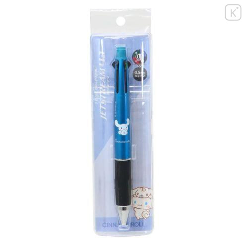 Japan Sanrio Jetstream 4&1 Multi Pen + Mechanical Pencil - Cinnamoroll / Metallic Blue - 4