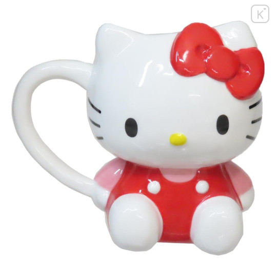 Japan Sanrio Porcelain Mug - Hello Kitty / 3D - 1