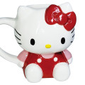 Japan Sanrio Porcelain Mug - Hello Kitty / 3D - 4