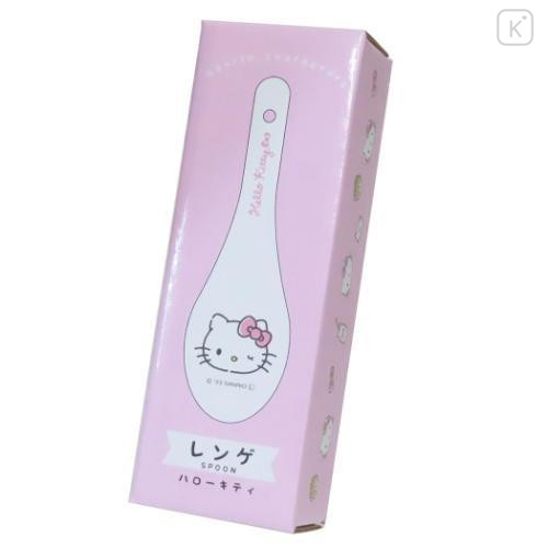 Japan Sanrio Porcelain Spoon - Hello Kitty / Wink - 4