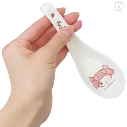 Japan Sanrio Porcelain Spoon - My Melody / Wink - 2
