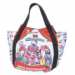 Japan Sanrio Balloon Mini Tote Bag - Characters / Hello Kitty 50th Anniversary