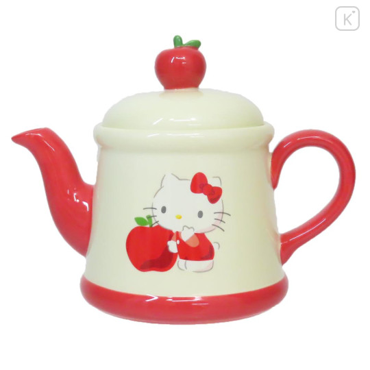 Japan Sanrio Teapot - Hello Kitty / Apple - 1