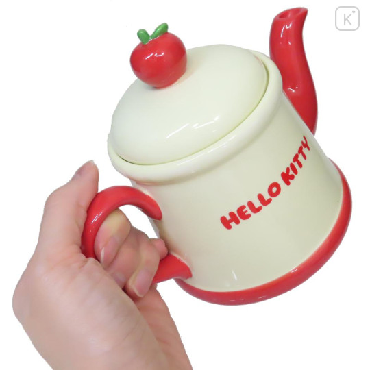 Japan Sanrio Teapot - Hello Kitty / Apple - 2