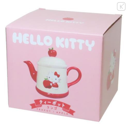 Japan Sanrio Teapot - Hello Kitty / Apple - 5