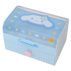 Japan Sanrio Cosmetic Storage Box - Cinnamoroll / Houndstooth