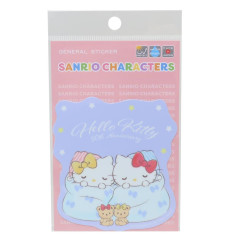 Japan Sanrio Vinyl Sticker - Hello Kitty / 50th Anniversary Good Night