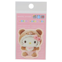 Japan Sanrio Vinyl Sticker - Hello Kitty / Latte Bear Baby