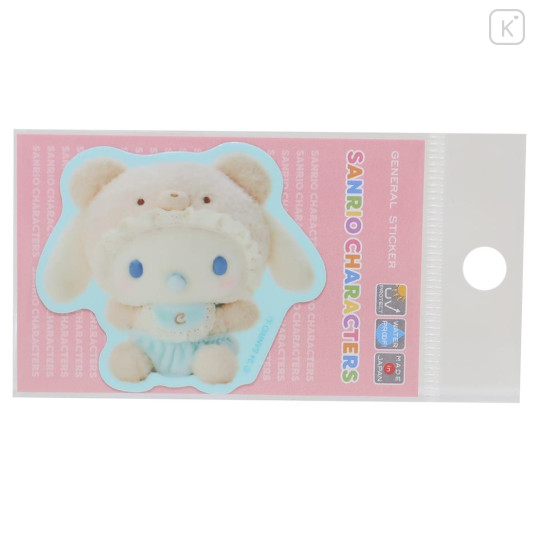Japan Sanrio Vinyl Sticker - Cinnamoroll / Latte Bear Baby - 1