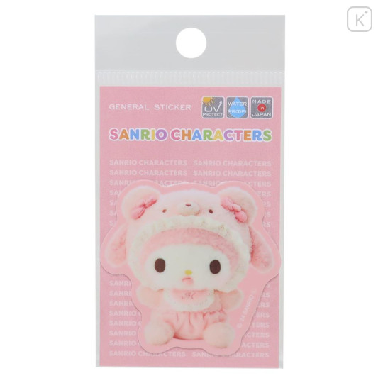 Japan Sanrio Vinyl Sticker - My Melody / Latte Bear Baby - 1