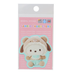 Japan Sanrio Vinyl Sticker - Pochacco / Latte Bear Baby