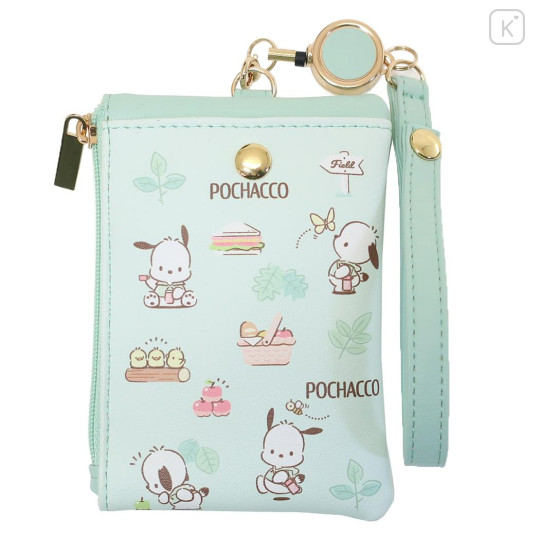 Japan Sanrio Pass Case & Mini Pouch - Pochacco / Happy Days - 1