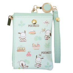 Japan Sanrio Pass Case & Mini Pouch - Pochacco / Happy Days