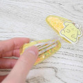Japan Sanrio Hair Clip 2pcs Set - Pompompurin : Glitter Stars - 2