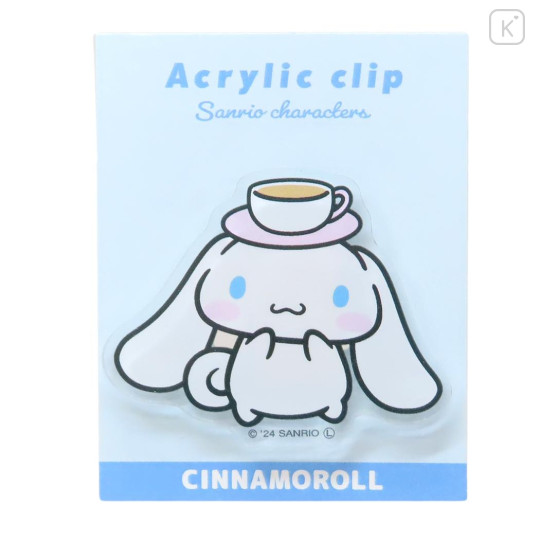Japan Sanrio Acrylic Clip - Cinnamoroll / Latte - 1