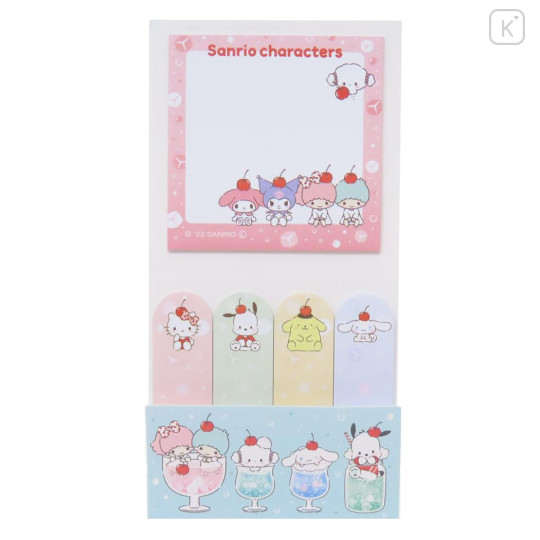 Japan Sanrio Index Sticky Notes - Characters / Soda - 1