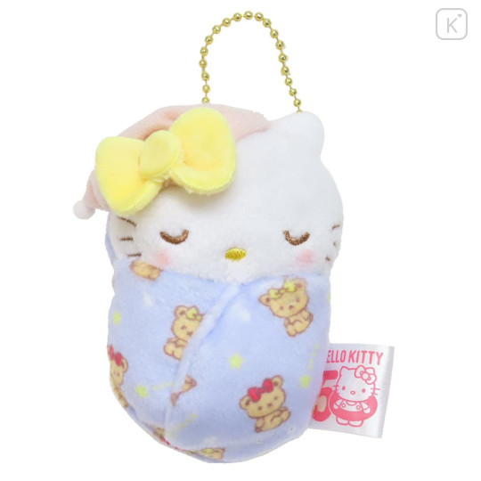 Japan Sanrio Mascot Mini Plush - Hello Mimi / 50th Anniversary Swaddle Baby - 1