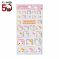 Japan Sanrio Gold Accent Sticker - Hello Kitty / 50th Anniversary - 1