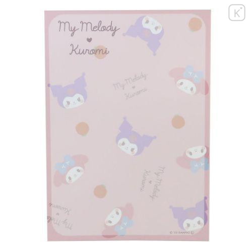 Japan Sanrio A6 Notepad - Kuromi & My Melody / Balloon - 4