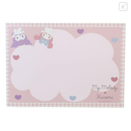 Japan Sanrio A6 Notepad - Kuromi & My Melody / Balloon - 5