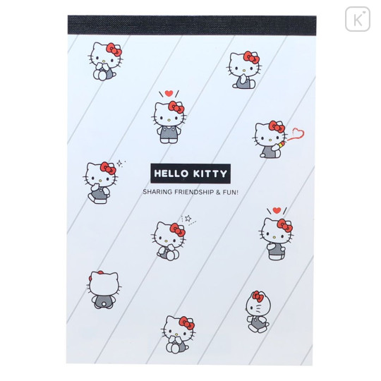 Japan Sanrio A6 Notepad - Hello Kitty / Daily Routine - 1
