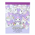 Japan Sanrio Mini Notepad - Kuromi / Daily Routine - 1