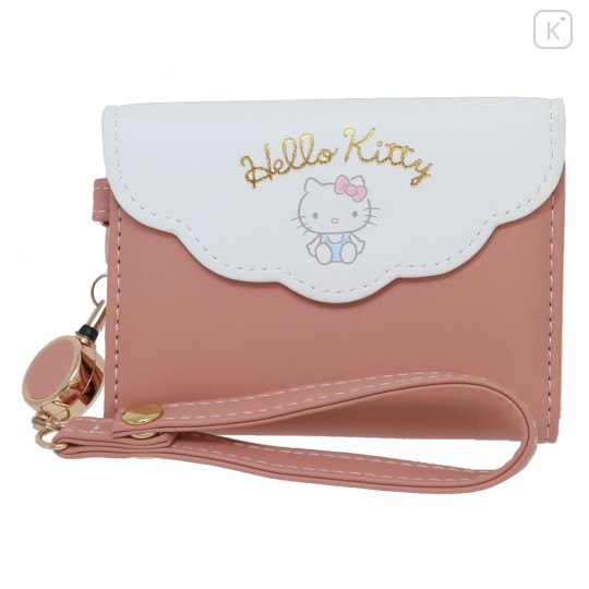 Japan Sanrio Pass Case Card Holder - Hello Kitty / Pink White - 1