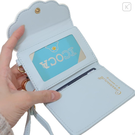 Japan Sanrio Pass Case Card Holder - Cinnamoroll / Blue White - 3