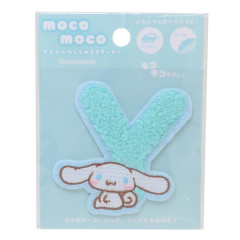 Japan Sanrio Patch Fluffy Embroidery Sticker For Cloth Surface - Cinnamoroll / Alphabet Y