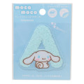 Japan Sanrio Patch Fluffy Embroidery Sticker For Cloth Surface - Cinnamoroll / Alphabet A - 1